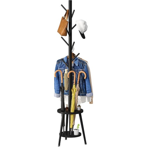 Bamboo coat stand with - coat,