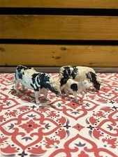 Britains Vintage 1969 1970 Rare Cow Calf Bull Toys Farm Animals White Black