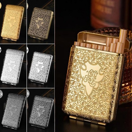Portable metal cigaret case - portable,