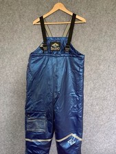 VTG Baleno Blue Quilted Full Length Motorbike Motorcycle Overalls Size M Medium