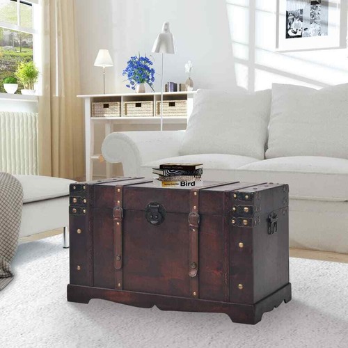 Vintage treasure chest wood - vintage,