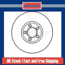 2x Brake Discs Vented For