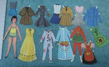 VINTAGE 9" PAPER DOLL 1960S