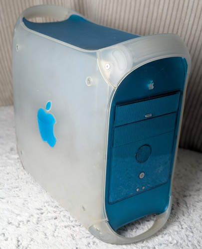 Apple power mac - apple, blue