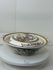 Washington Indian Tree Tureen Lidded Serving Dish Vintage 23x7cm