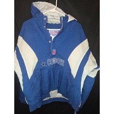 Vintage Dallas Cowboys Starter NFL Pro Line Pullover puffer Anorak Jacket XL