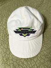 Rare Vintage Ski Hiking Hat Raichle International Zippered Strap White Nylon Cap