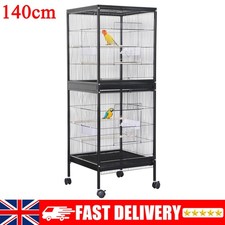 140cm Large Bird Cage Black
