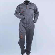 Mens Work Overalls Coveralls Navy Boilersuit Warehouse Workshop Uniform Suit