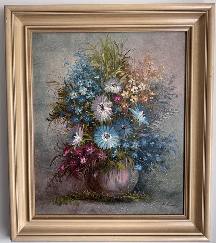 Vintage large oil - , painting