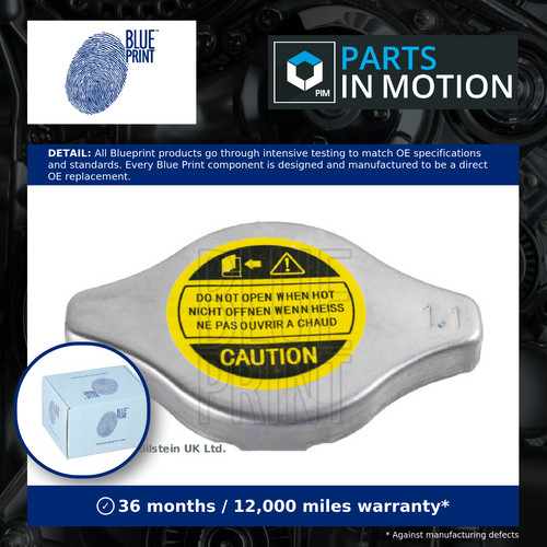 Radiator cap fits - cap, blue