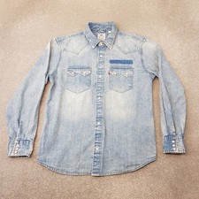 Levis Men Shirt Medium Blue