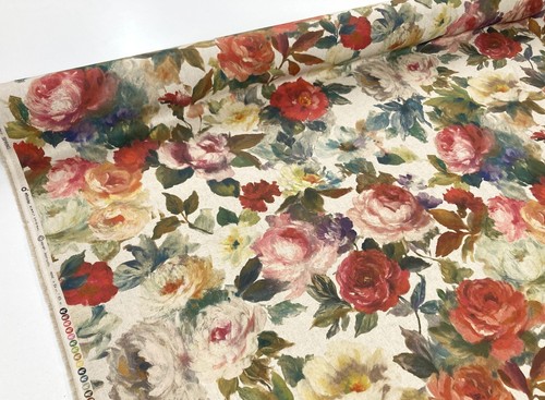 Roses curtain fabric spring - roses,