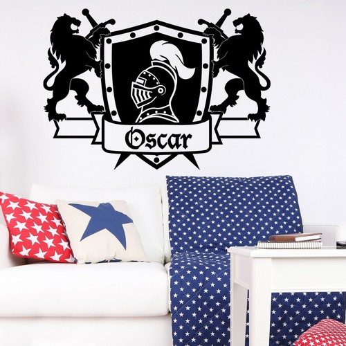 Personalised knight decal - personalised,