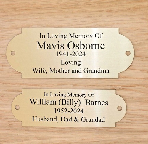 Personalised bench plaque - personalised,