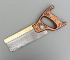 Vintage Brass Back Saw Spear & Jackson Sheffield England Dovetail Tenon Hand