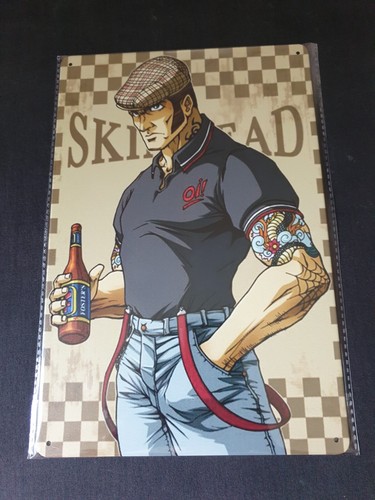 Skinhead man drinking metal - skinhead,