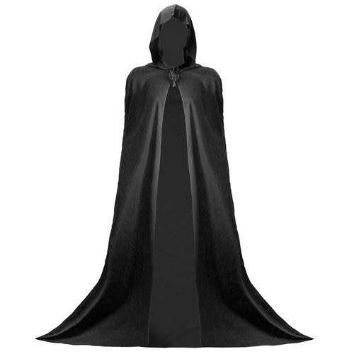 Traitor hooded cloak black - traitor,