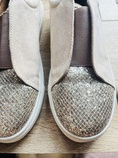 River island Slip On Shoes, Pumps Size 5 Gold Sparkly