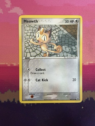 Pokemon card meowth firered - meowth, &