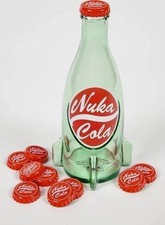 Fallout Nuka Cola Glass Bottle with 10 Caps Official Fallout Merchandise
