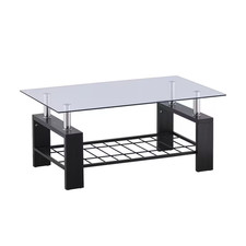 Coffee Table Clear Glass Top