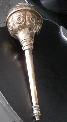 Vintage decorated brassed rose - vintage,