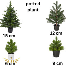 VINTERFINT Artificial Potted Plant Tree Indoor Outdoor Green Decor Xmas