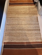 Dunelm Terracotta Handmade 100% Jute Rug 80x150cm