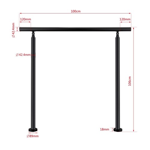 Stainless steel handrail stair - stainless,