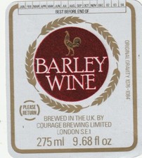 BEER BOTTLE LABEL - COURAGE