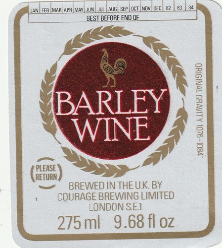 Beer bottle label - label, courage