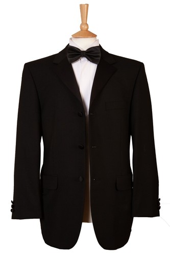 Men black button - black, formal