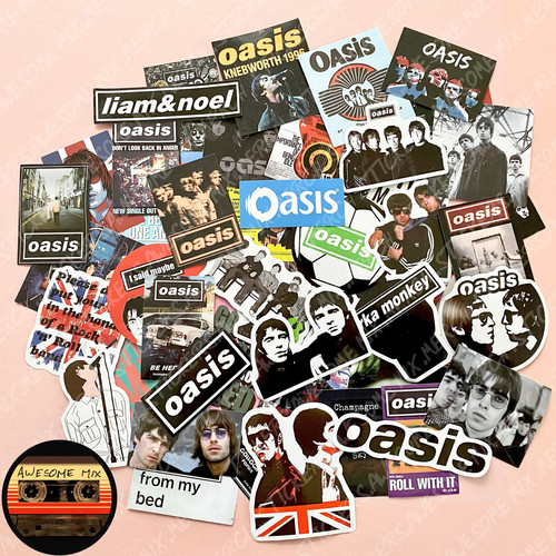 Oasis music stickers - oasis,