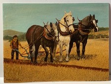 VINTAGE LARGE OIL PAINTING