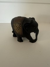 Vintage Hand Carved Black