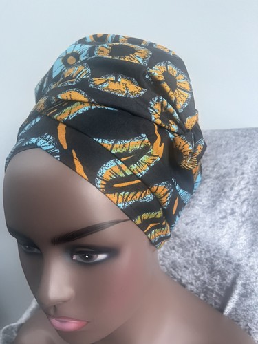 African kente head wrap - kente, print