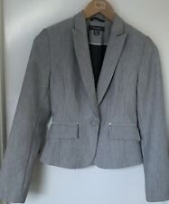 Primark Ladies Smart Work Grey Blazer Jacket Size 6 