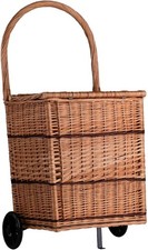 Wheeled Wicker Shopping