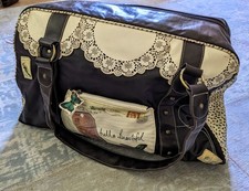 Vintage Disaster Designs weekend / travel holdall, L 45 x H 30 x W 14cms