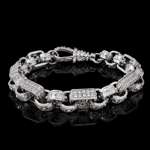Silver gypsy link bracelet - silver,