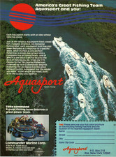 1983 Aquasport 170 Osprey Fishing Boat Commander Marine Corp. vintage Print AD
