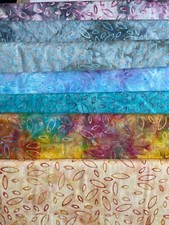 Batik Fabric, Ellipses Design