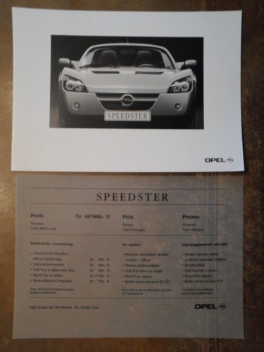 Opel speedster orig 2001 - opel,