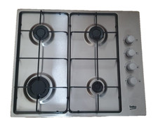 211) Beko HIBG64120SX  60cm 4 Burner Gas Hob - Stainless Steel