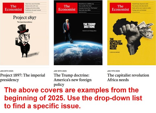 The economist 2025 back - the,