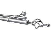 Curtain Pole Double Rod Metal