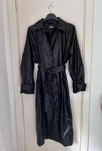 Zara black faux leather