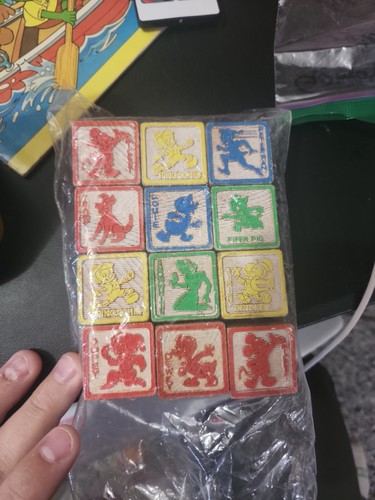 Vintage wooden disney alphabet - vintage,