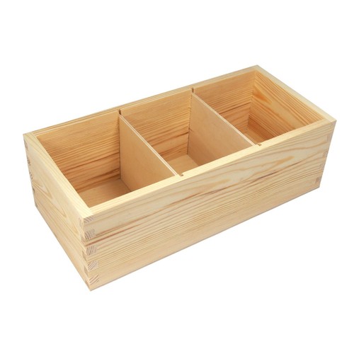 Wooden storage box beech - box,
